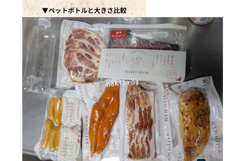 サイトウハム 無添加 ハム 犬山 実際に届いた商品
パッケージ 開封前