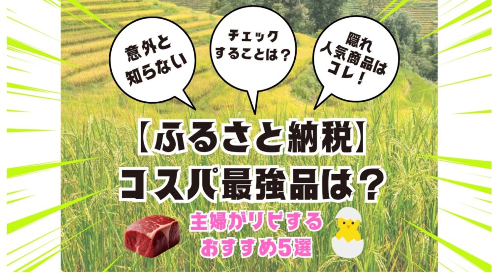 【2026年版】ふるさと納税コスパ最強品は?1万円代の主婦がリピするおすすめ5選