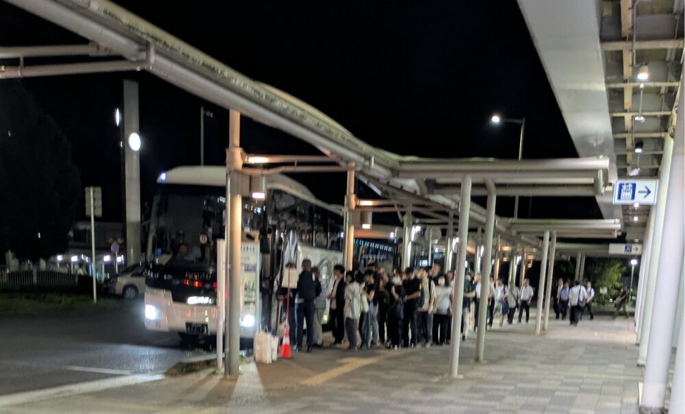 誉田駅代行バス20時頃